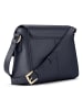 Lazarotti Bologna Leather Crossbody Umhängetasche Leder 22 cm navy