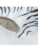 KADIMA DESIGN Teppich Waschbar Flachgewebe Tigerfell-Imitat Polyester Wohnzimmer in Schwarz