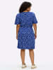 sheego Jersey-Kleid in royalblau-hellblau-bedruckt