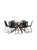 ebuy24 Gartenset Rosario 7-teilig Braun 140 x 140 cm