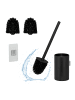 relaxdays Toilettenbürste in Schwarz - (B)9 x (H)40,5 x (T)10 cm
