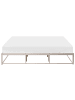 Beliani Doppelbett VIRY in Beige - (W) 186 x (H) 30 x (L) 206 cm