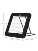 HOMCOM Fußball Rebounder,128L x 118B x 120H cm,Schwarz