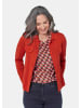GOLDNER Baumwoll-Cardigan in roter Jeansoptik in cayenne