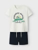 name it Sommer Set T-Shirt & Shorts NMMJUNIK in jet stream