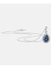 Diamant L'éternel Halskette aus 375 Weißgold mit 0.5 Karat Diamant mit Saphir