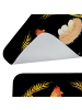 Mr. & Mrs. Panda Badematte Huhn Stolz ohne Spruch in Schwarz