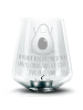 Mr. & Mrs. Panda gravur glas Avocado Glücklich mit Spruch in Transparent