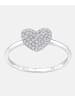 Diamant L'éternel Ring aus 750 Weißgold mit 0.13 Karat Diamant Herz-Design