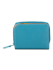 MYWALIT Small Wallet Geldbörse Leder 10 cm sardinia