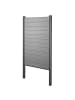 MCW WPC-Sichtschutz Savoie, Basiselement schmal, 105cm grau