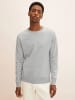 Tom Tailor Feinstrick Basic Pullover Rundhals Sweater in Hellgrau