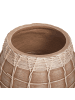 Beliani Outdoor Blumentopf DARMERA in Braun/Beige - (W) 30 x (H) 23 x (L) 30 cm