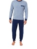 NORMANN Pflegeoverall langarm Reissverschluss - 35975 in blau