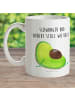 Mr. & Mrs. Panda Becher Avocado Schwangerschaft mit Spruch in Weiß