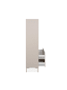 CALICOSY Bibliothek NERIO in Beige - (W) 77,5  x (H) 165  x (L) 40  cm