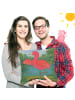 Mr. & Mrs. Panda Kissen Flamingo Yoga Design ohne Spruch in Weiß