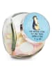 Mr. & Mrs. Panda Frischhaltedose Pinguin Blumen mit Spruch in Eisblau