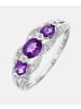 Diamant L'éternel Ring aus 375 Weißgold mit Diamant mit Amethyst