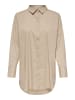 JACQUELINE de YONG Design Shirt Freizeit Hemd Bluse in Beige-2