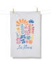 GreenBomb Tea Towel Les Fleurs in Weiß