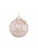 Chic Antique Weihnachtskugel in Beige | Gold