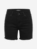 KOROSHI Einfache schmale Baumwollshorts in Schwarz