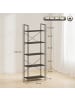 HOMCOM Bücherregal in Schwarz 60L x 30B x 170,5H cm