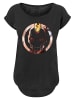 F4NT4STIC Long Cut T-Shirt Marvel Superhelden Iron Man Montage Symbol in schwarz
