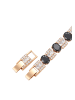 gaya Women Bracelet in Rose Gold Black