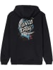 Santa Cruz Hoodie "Crescent Bone Hand Hood" in Schwarz
