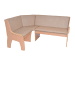 möbel-direkt 4tlg. Eckbankgruppe 125x165 cm Schenkelmaß in Buche-Nachbildung/cappuccino