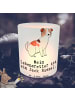 Mr. & Mrs. Panda Windlicht aus Glas Jack Russel Terrier Lebensre... in Transparent