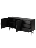 home24 Sideboard KNIVS 2 Türen in Eiche Schwarz