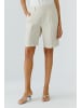 Oui Leinen Bermuda in biscuit