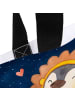 Mr. & Mrs. Panda Einkaufstasche Löwe Astrologie Design ohne Spruch in Weiß