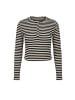 myMo Women Longsleeve in Beige Black