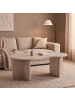 CALICOSY Couchtisch MOSS in Travertin - (W)110  x (H)40  x (L)60 cm
