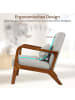 COSTWAY Sessel Wohnzimmer 65x79x77cm in Grau