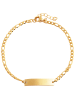 Adeliás Herren Armband aus Edelstahl 18 cm in gold