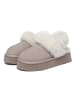 EVERAU Australia Leder Hausschuhe Mit Zwei Abnehmbaren Riemen - Fantail in Sand