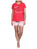 NORMANN Shorty Pyjama Schlafanzug Katzen    - 73916 in pink