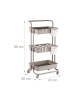 relaxdays Rollwagen in Grün - (B)43 x (H)86 x (T)36 cm
