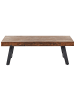 Beliani Couchtisch WARTON in Braun/Schwarz - (W) 70 x (H) 44 x (L) 130 cm