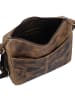 Greenburry Vintage Umhängetasche Leder 30 cm in brown