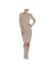 Ital-Design Kleid in Beige