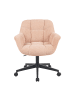 DUBI Möbel 2er-Set: Bürostuhl Mika-Nuri in Rosa - (B)65 x (H)79 x  (T)66 cm