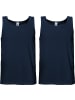 Erwin Müller Baumwolle, Single-Jersey Unterhemd 2er-Pack in dunkelblau