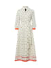 MARC CAIN COLLECTIONS Kleid in ecru mehrfarbig - 0001