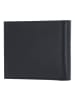 oxmox Leather Geldbörse RFID Schutz Leder 12 cm schwarz-pure 2.0metal square